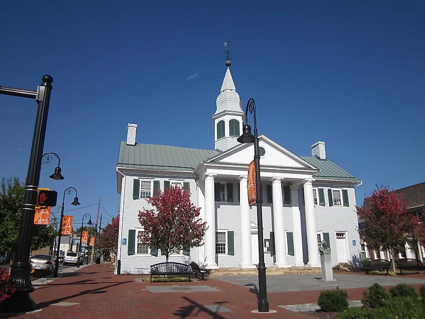 Shenandoah County Courthouse in Woodstock, Virginia.
