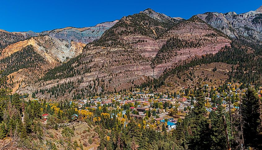 The gorgeous mountain town of Ouray, Colorado.