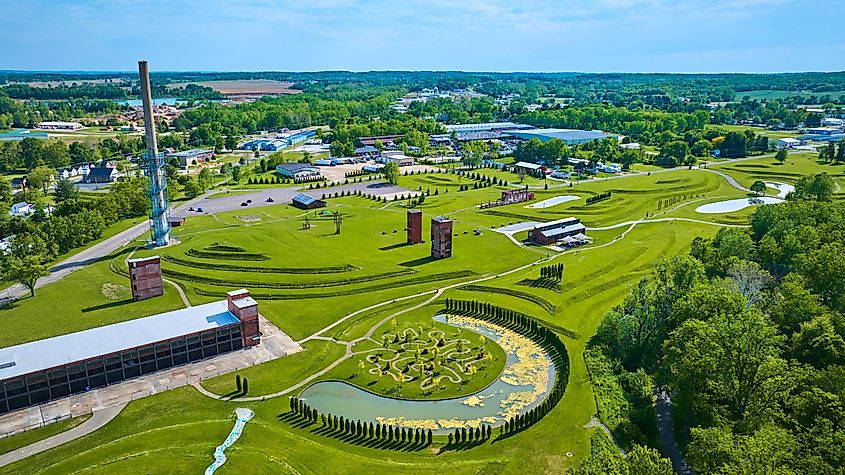 Overlooking Mount Vernon, Ohio.