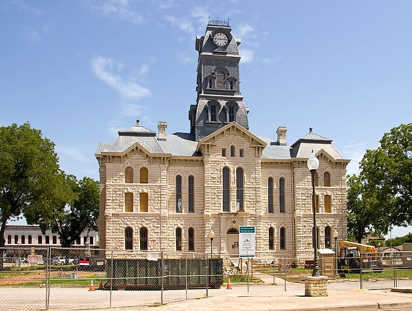 Hood County Courthouse in Granbury, Texas.