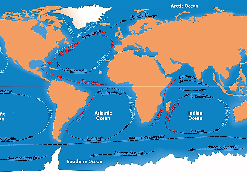 gulf stream world map