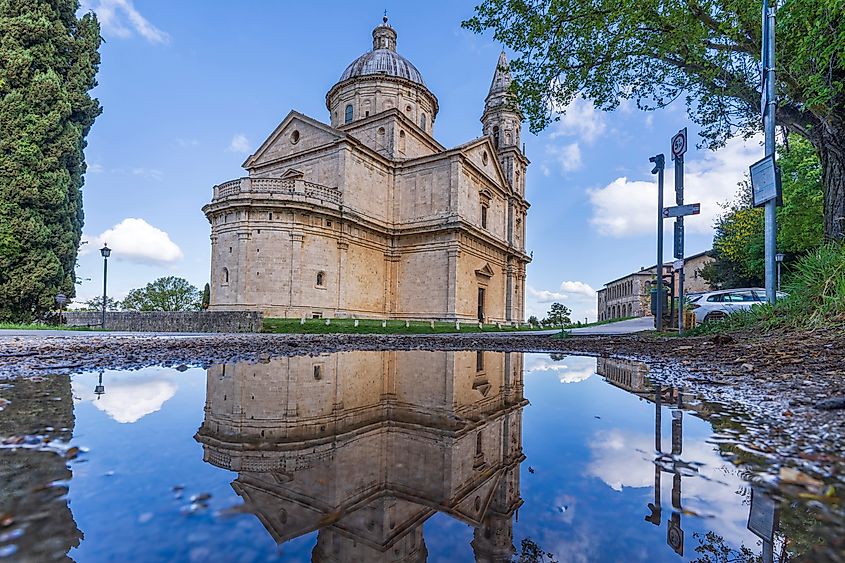The Sanctuary of the Madonna di San Biagio in Montepulciano, Italy.