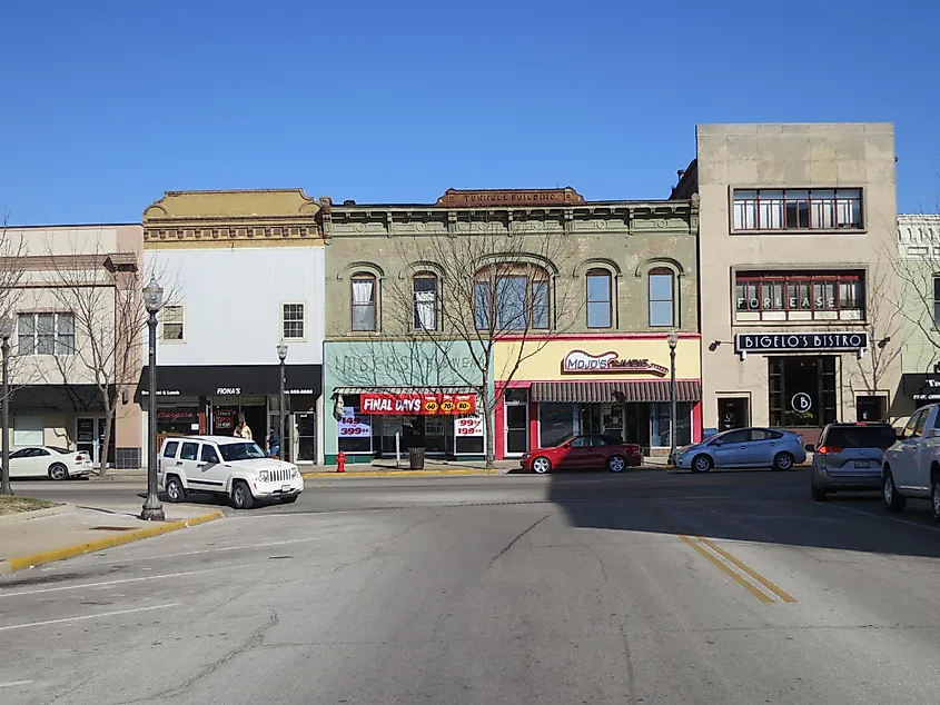 Downtown Edwardsville, Illinois.