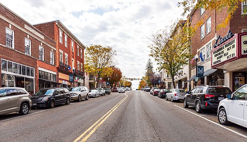 The Main Street in Marion, Virginia