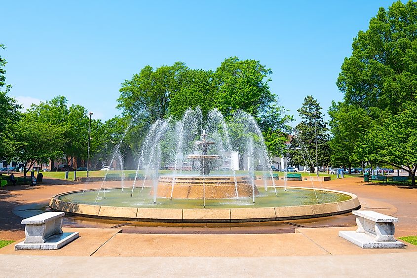 Wilson Park in downtown Florence, Alabama.