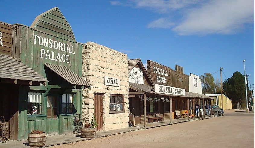 Ogallala, Nebraska, View of Front street. 