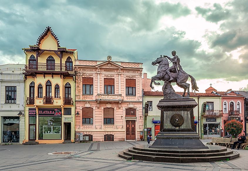 Statue of Philip II of Macedon in Thessaloniki, Greece