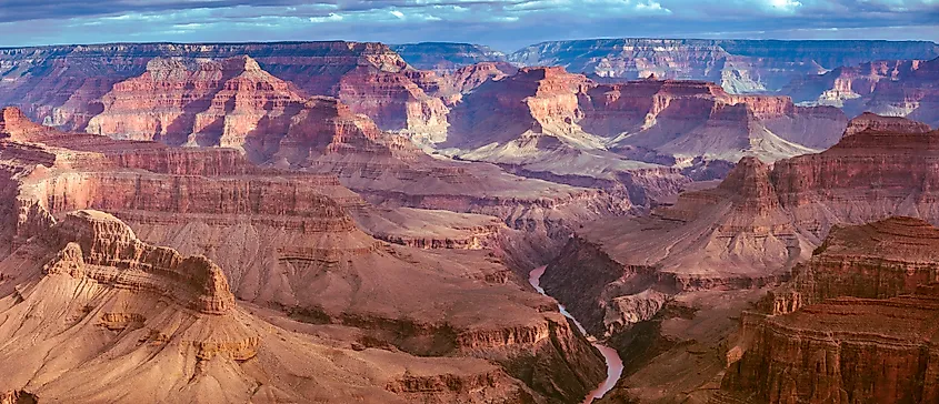 Majestic view of the Grand Canyon.