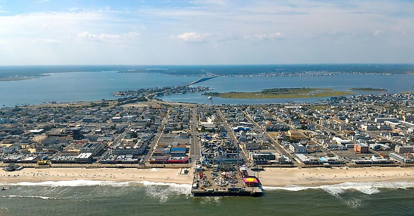 Casino Pier, an amusement park on the boardwalk in Seaside Heights, New Jersey