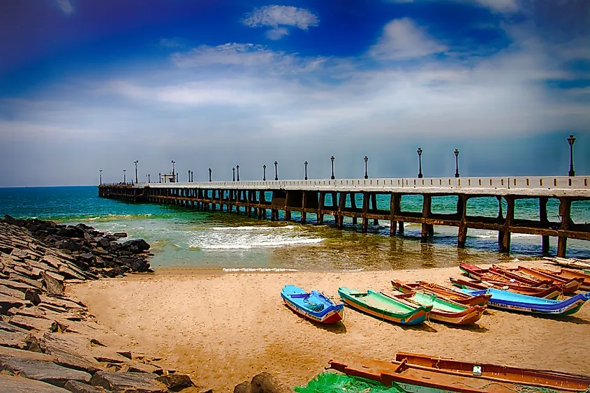 Pondicherry pier 