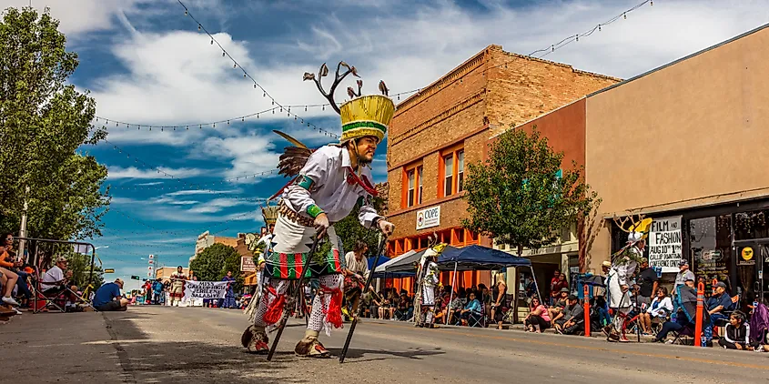 Gallup Inter-tribal Indian Ceremonial in Gallup, New Mexico. Image credit Joseph Sohm via Shutterstock