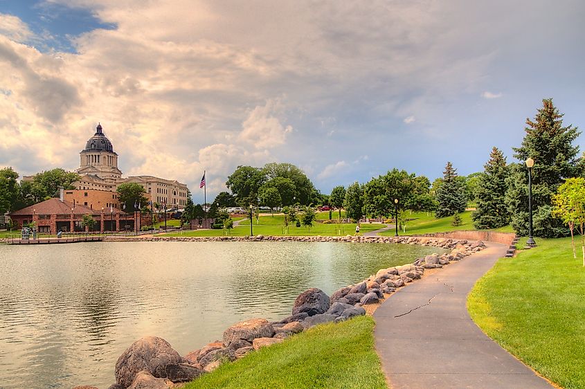 The State Capitol Building in Pierre, South Dakota.