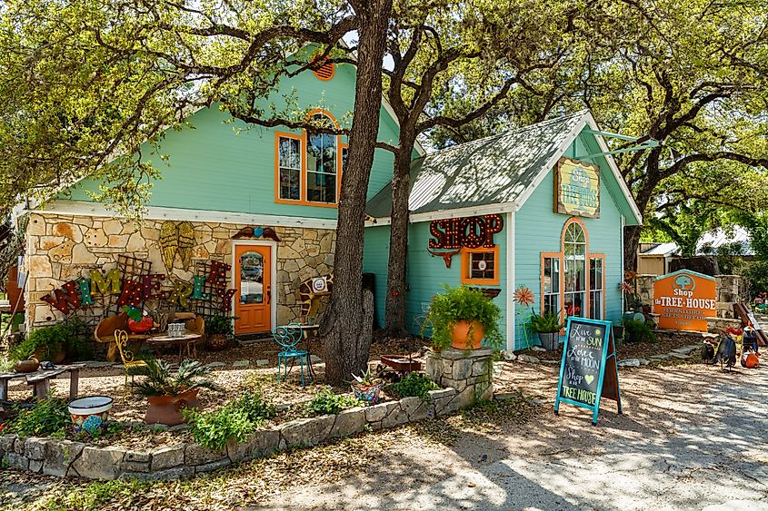 Shop in the town of Wimberley, Texas. Image credit Fotoluminate LLC via Shutterstock