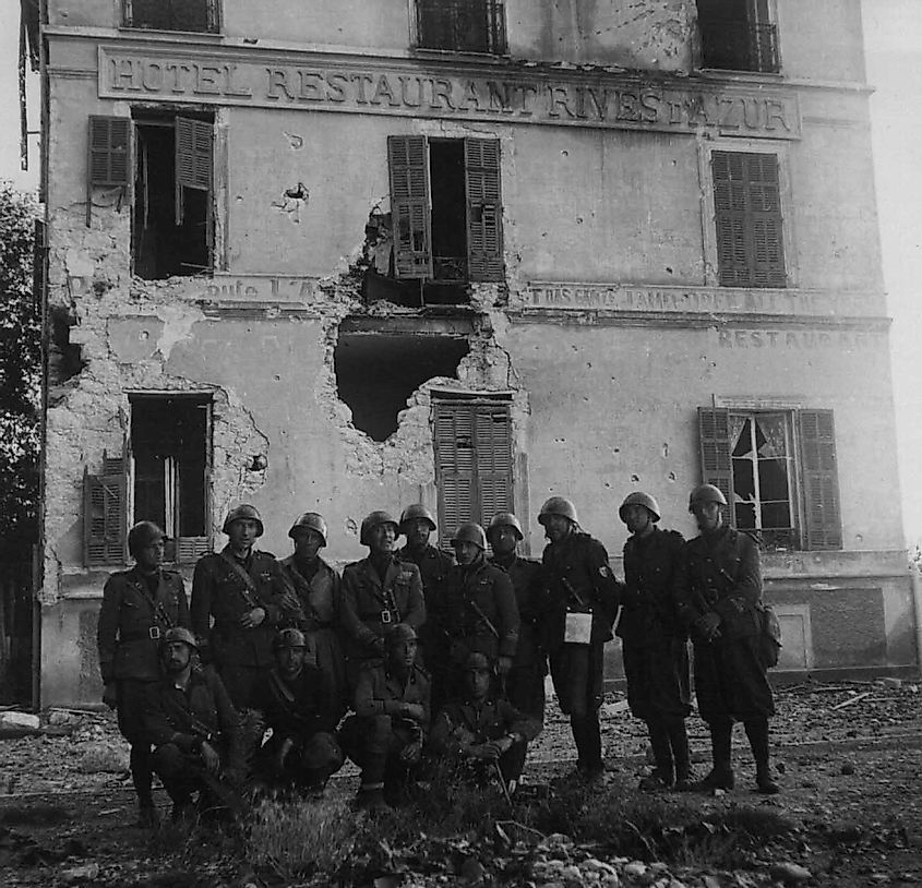  Italian occupation of Menton June 1940.