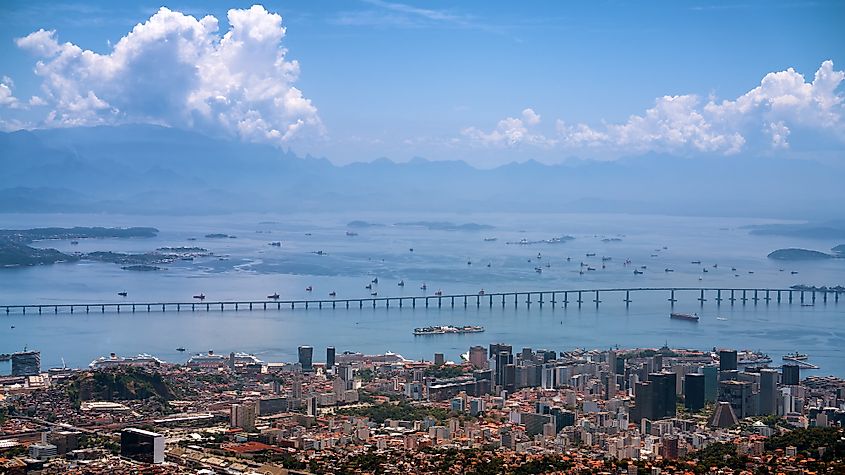 Rio-Niteroi Bridge in Rio de Janeiro, Brazil