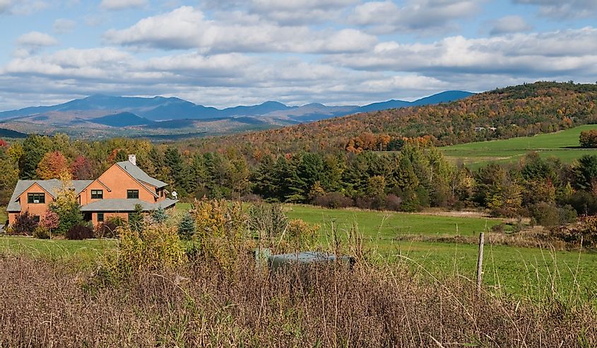 Autumn colors in New England, Williston, Vermont