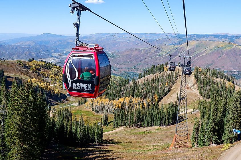 Silver Queen Gondola in Aspen, Colorado.