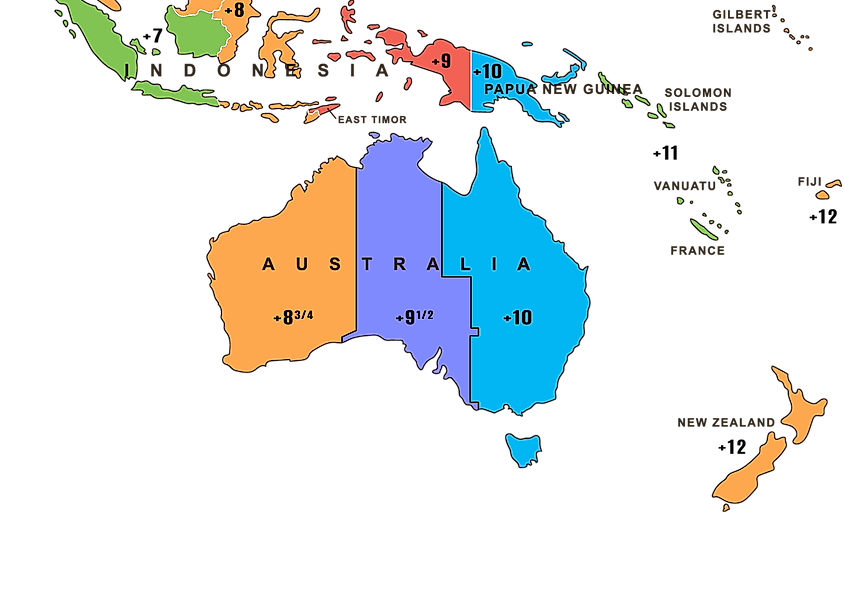 Time Zones In Australia - WorldAtlas