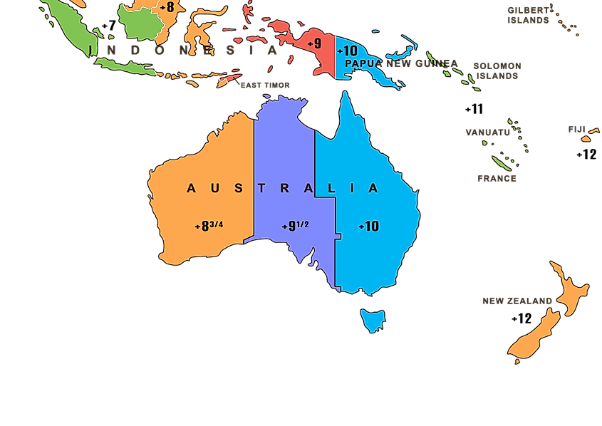 Time Zones For Australia And Its Neighbours Year 12 Maths 50 OFF