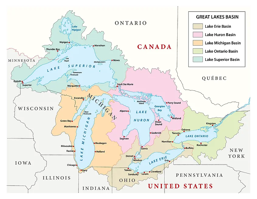 How Were The Great Lakes Formed Worldatlas