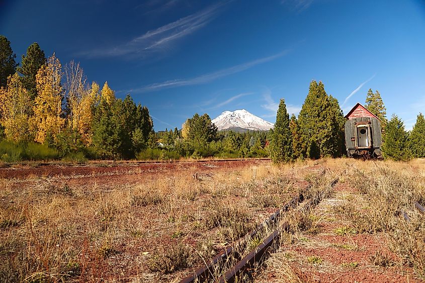 Mount Shasta as seen from McCloud, CA.