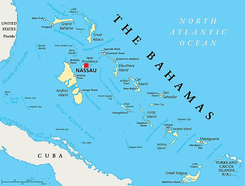 South Andros Island Map The Bahamas Maps & Facts - World Atlas
