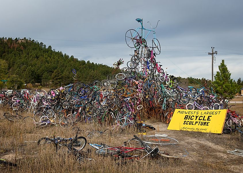 The Bicycle Sculpture in Pringle, South Dakota