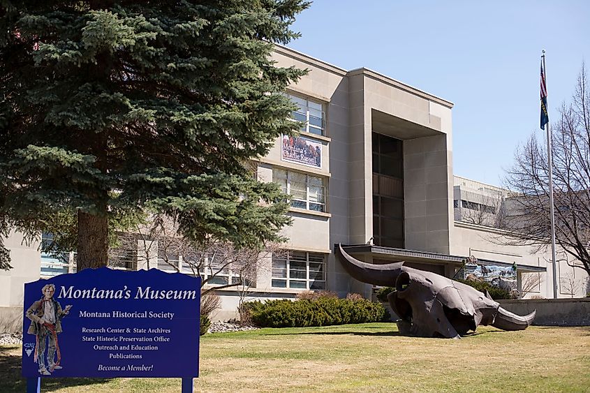 Montana's Museum Historical Society office building in downtown Helena. 