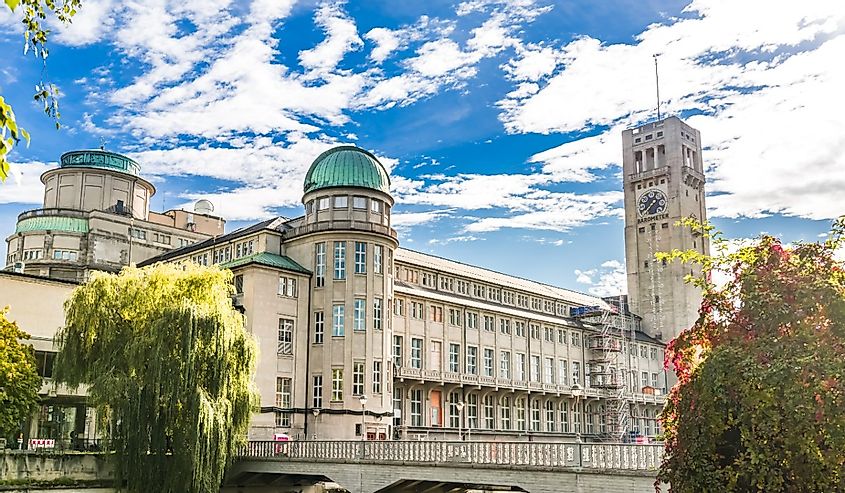 The German Museum of Masterpieces of Science and Technology in Munich, Germany. Deutsches Museum.
