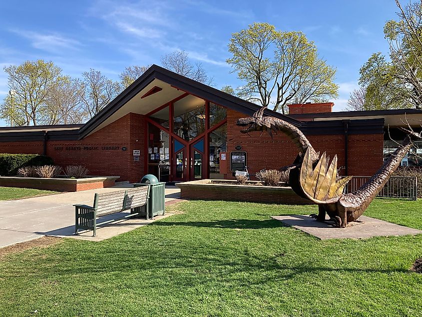 The Lake Geneva Public Library in Lake Geneva, Wisconsin.