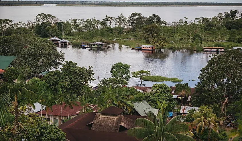 Rainy day in Leticia City, Colombia