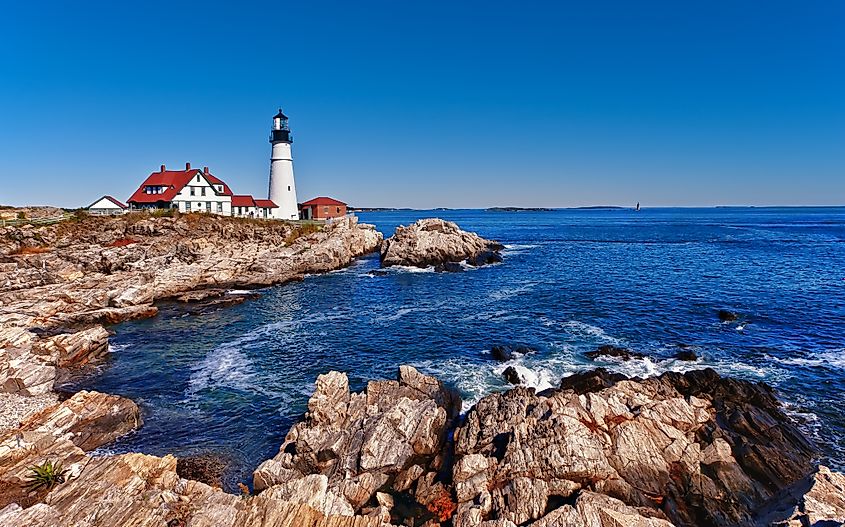 Portland Head Lighthouse in Cape Elizabeth, Maine