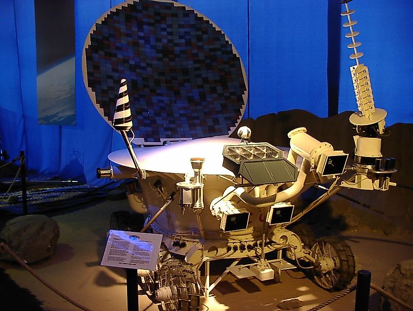 A model of the Lunokhod lunar rover.