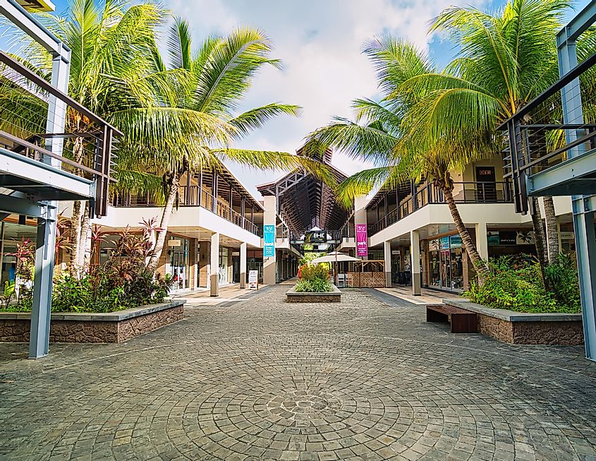 Eden island marina, inside the mall area, Seychelles