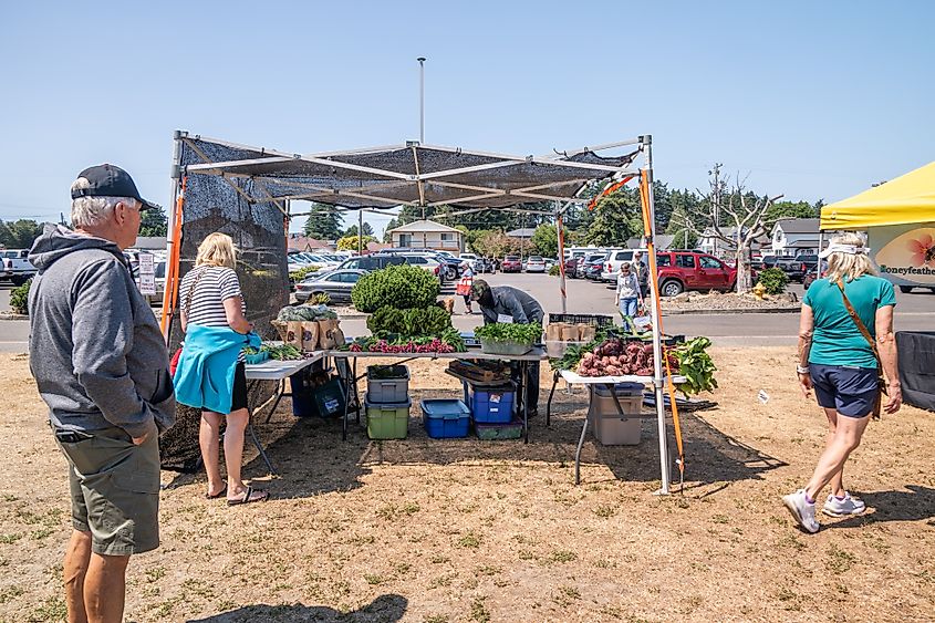 Farmers' Market in Florence, Oregon
