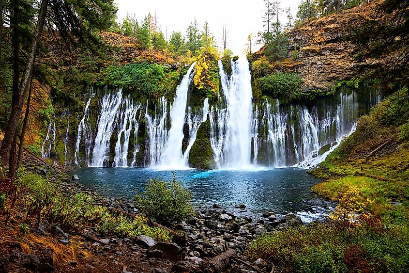 The Burney Falls near the town of Burney, California.