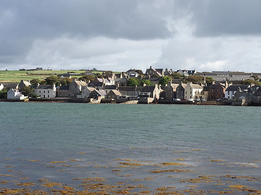 St Margaret's Hope, a village in the Orkney Islands, Scotland.