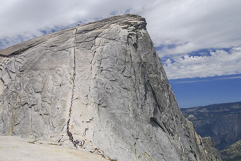 Half Dome ascent, Yosemite National Park, California