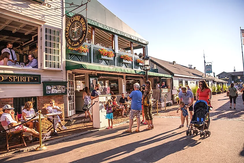 Street scene from Newport, Rhode Island.