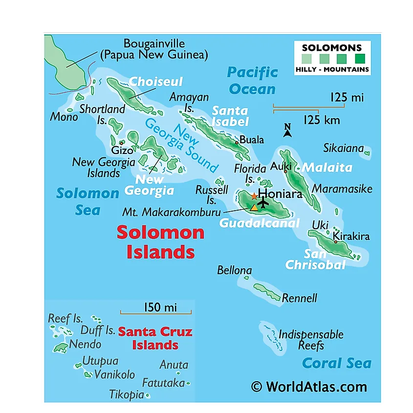 Solomon Islands Maps Facts World Atlas