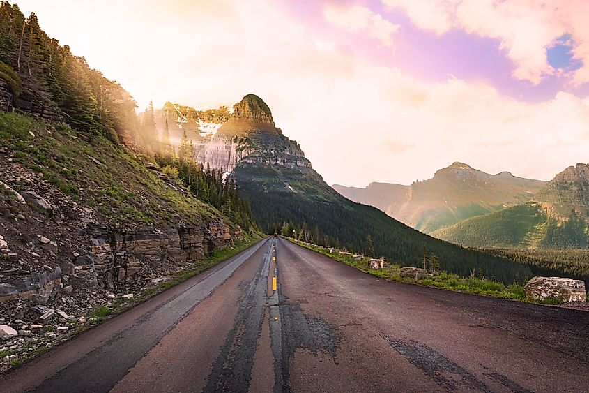 On the Going-to-the-Sun Road in Montana.