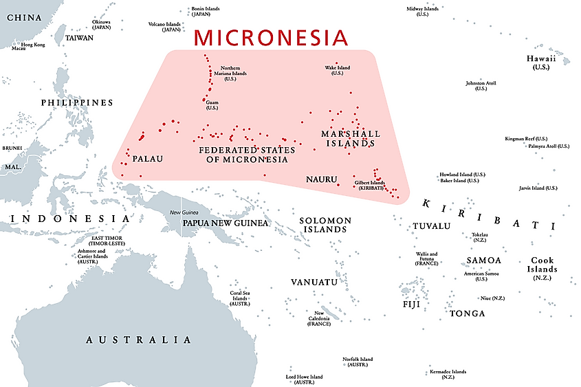 Micronesia map