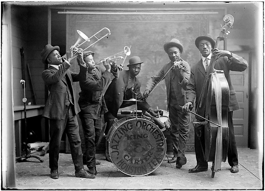 King & Carter Jazzing Orchestra in 1921, Houston, Texas