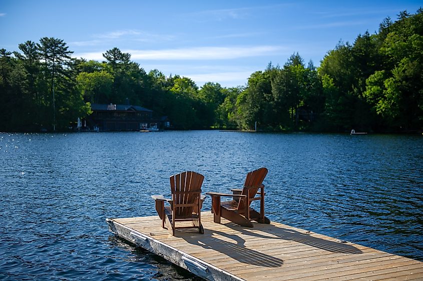 The Muskoka Lakes region is known for its serene natural beauty.