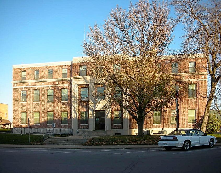 The Audrain County Courthouse in downtown Mexico via Wikicommons