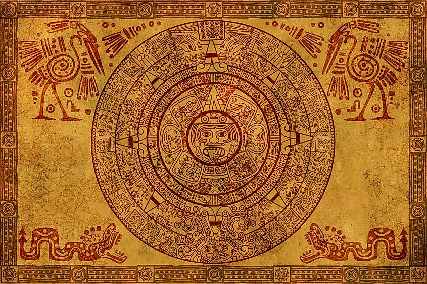 A Mayan calendar.