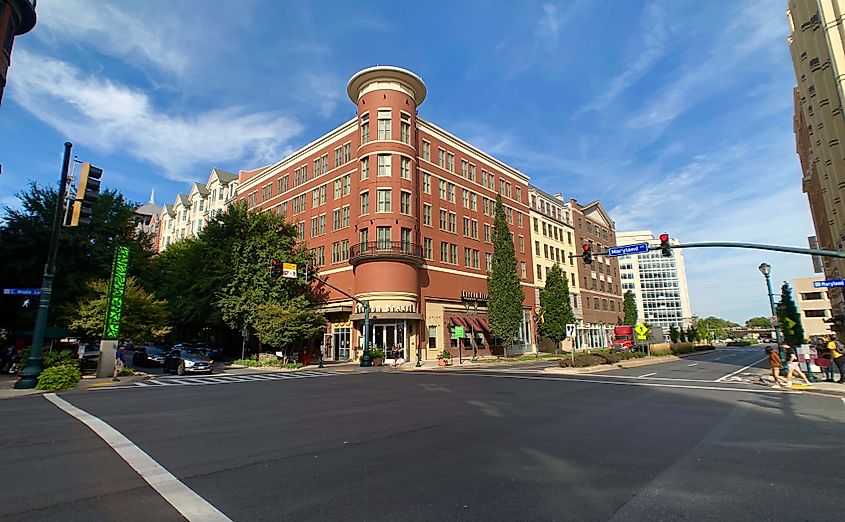 Downtown Rockville, Maryland. Editorial credit: Regine Poirer