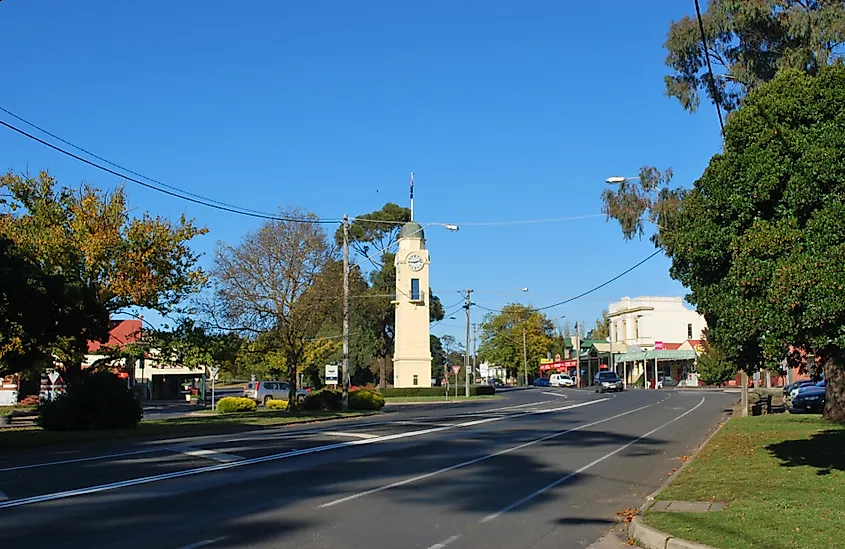 Woodend's Main Street, Victoria.