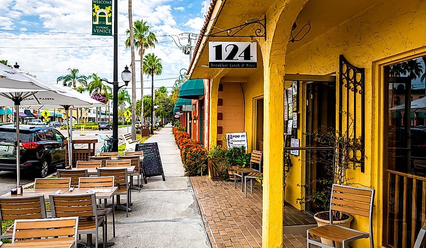The historic district of Venice, Florida.