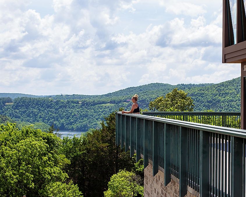 Bull Shoals Dam Overlook, Bull Shoals, Arkansas.